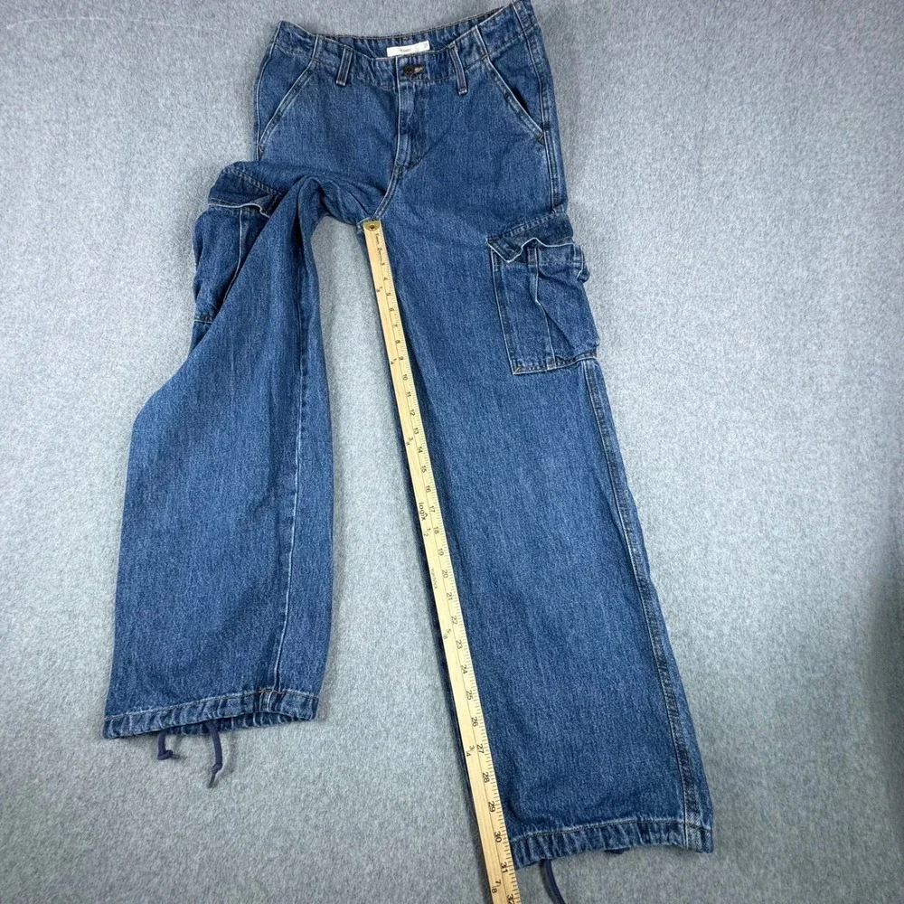 Levis 94 Baggy‎ Jeans Mens 32 Denim Cargo Carpenter Pockets Drawstring Pants